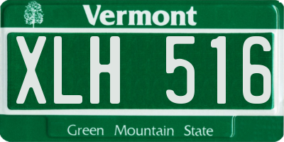 VT license plate XLH516