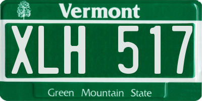 VT license plate XLH517