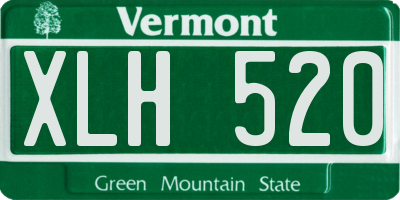 VT license plate XLH520