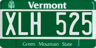 VT license plate XLH525