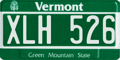 VT license plate XLH526
