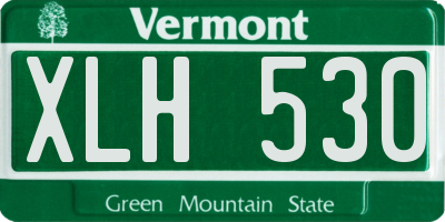 VT license plate XLH530