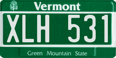 VT license plate XLH531