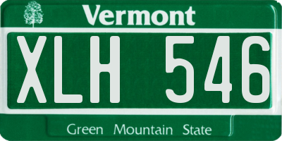 VT license plate XLH546