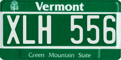 VT license plate XLH556