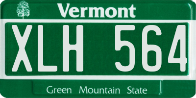 VT license plate XLH564