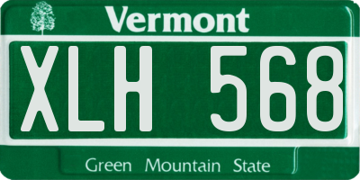 VT license plate XLH568