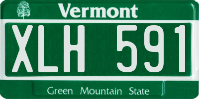 VT license plate XLH591
