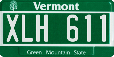 VT license plate XLH611