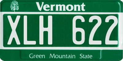 VT license plate XLH622