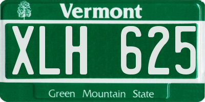 VT license plate XLH625