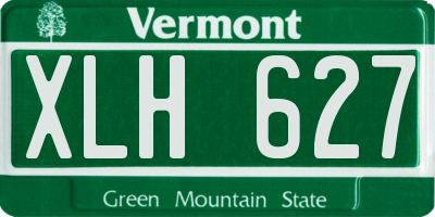 VT license plate XLH627