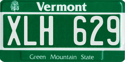 VT license plate XLH629