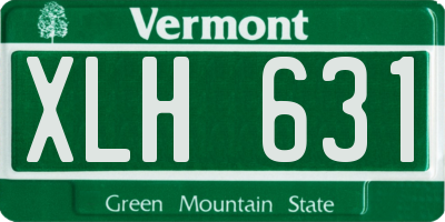 VT license plate XLH631