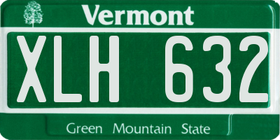 VT license plate XLH632