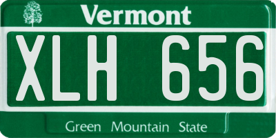 VT license plate XLH656