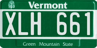 VT license plate XLH661