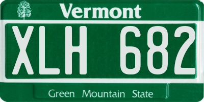 VT license plate XLH682