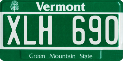VT license plate XLH690