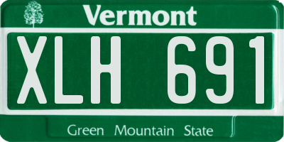 VT license plate XLH691