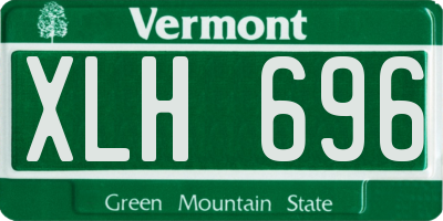 VT license plate XLH696