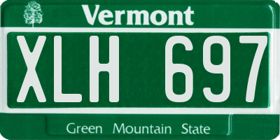 VT license plate XLH697