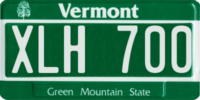 VT license plate XLH700
