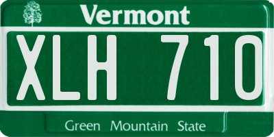 VT license plate XLH710