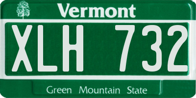 VT license plate XLH732