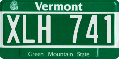 VT license plate XLH741