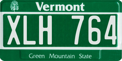 VT license plate XLH764