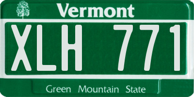 VT license plate XLH771