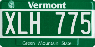 VT license plate XLH775