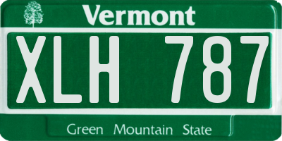 VT license plate XLH787