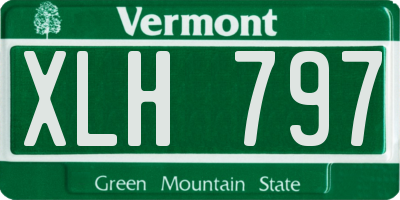 VT license plate XLH797