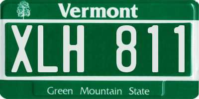 VT license plate XLH811