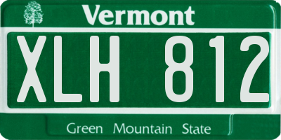 VT license plate XLH812
