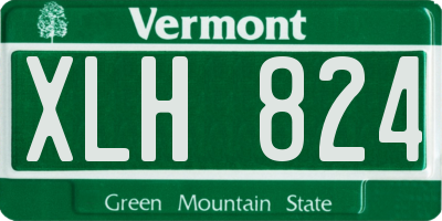 VT license plate XLH824