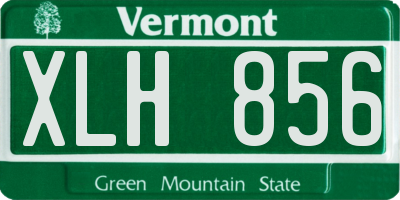 VT license plate XLH856