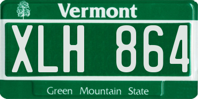 VT license plate XLH864