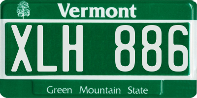 VT license plate XLH886