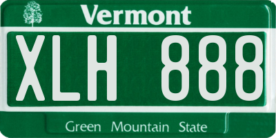 VT license plate XLH888