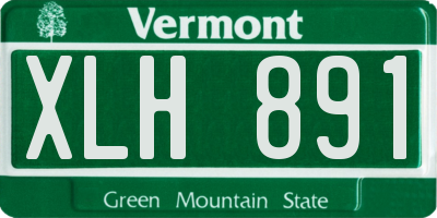 VT license plate XLH891