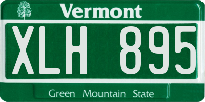 VT license plate XLH895