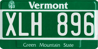 VT license plate XLH896