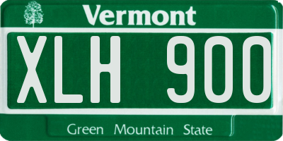 VT license plate XLH900