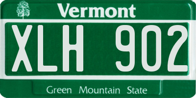 VT license plate XLH902