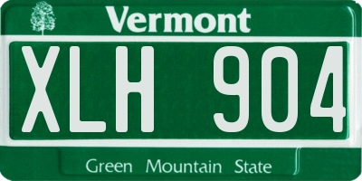 VT license plate XLH904