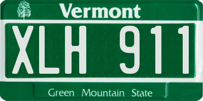 VT license plate XLH911