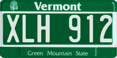 VT license plate XLH912